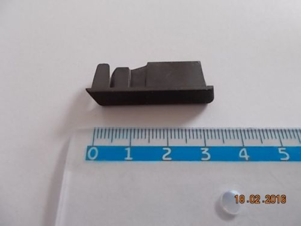 Endkappen für Flügelabdeckprofil rechts, braun